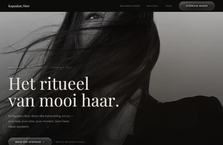 Demo-website Kapsalon Noor — Beauty & Verzorging