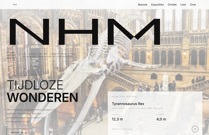 Demo-website Museum Concept — Cultuur & Tentoonstellingen