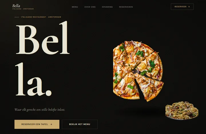 Demo-website Restaurant Bella — Horeca & Eten